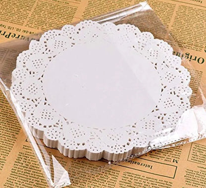 Grade Doilies Paper Round White 250pcs
