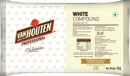 Vanhouten White Chocolate Block 1kg