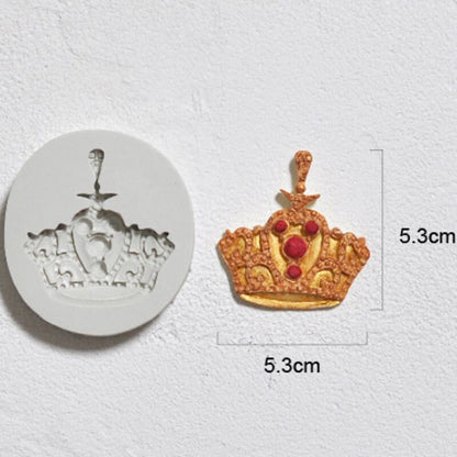 KING CROWN FONDANT SILICON MOLD