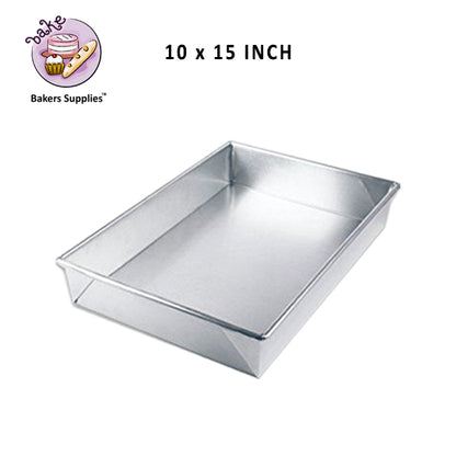 Rectangular Cake Pan Silver GI Material