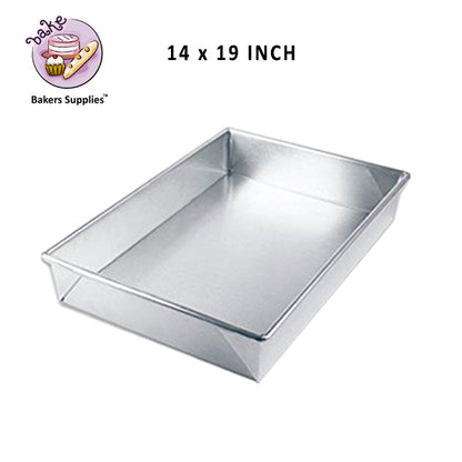 Rectangular Cake Pan Silver GI Material