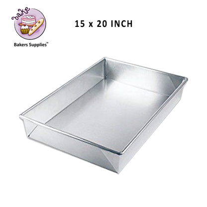 Rectangular Cake Pan Silver GI Material