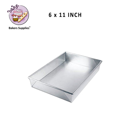 Rectangular Cake Pan Silver GI Material