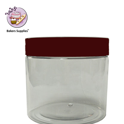 Black Lid Plastic PET JAR