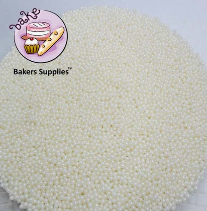 4mm Cotton White Balls Pearls Sprinkles.