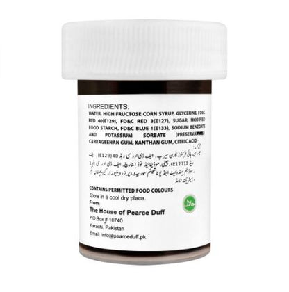 Burgundy Icing Color Pearce Duff