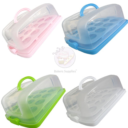 Heavy Rectangle Cake Caddy Cupcake Caddy