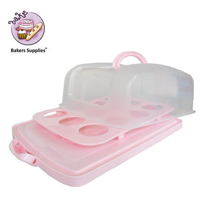 Heavy Rectangle Cake Caddy Cupcake Caddy