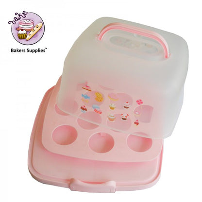 Square Cake Caddy Cupcake Caddy