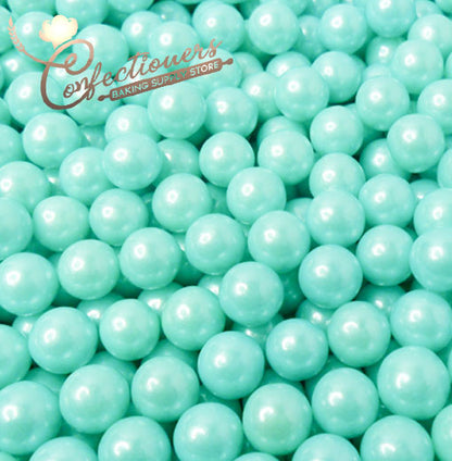 7mm Aqua Turquoise Balls Pearls Sprinkles