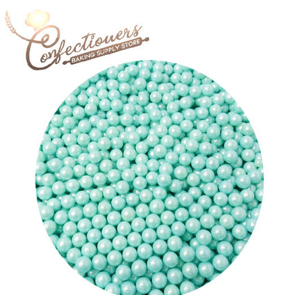 7mm Aqua Turquoise Balls Pearls Sprinkles