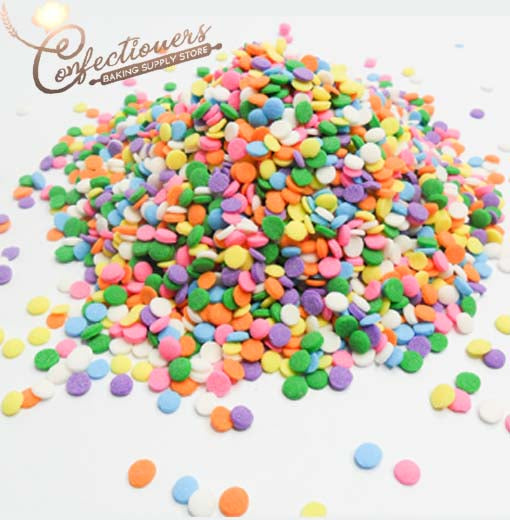 4mm Multi Round Confetti Sprinkles