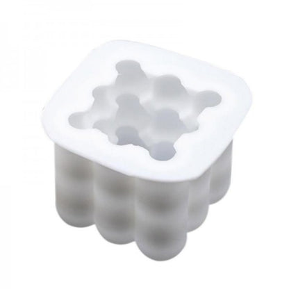SINGLE CAVITY ROUND RUBIK'S CUBE SILICONE MOLD