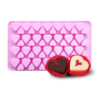 56 CAVITY LOVE HEART SILICON CHOCOLATE MOLD