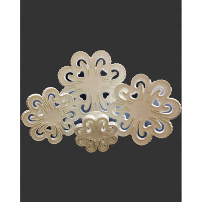 Heart Damask Plunger Cutter Set of 4pcs