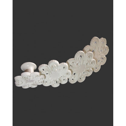 Heart Damask Plunger Cutter Set of 4pcs