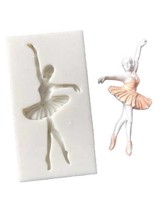 SILICON DANCING BALLERINA FONDANT MOLD