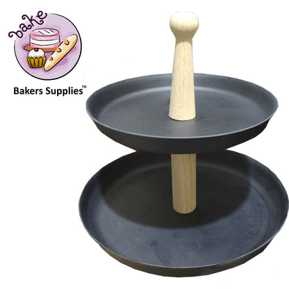 Patera Bambusowa Cake Stand 2 Tier Set