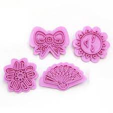 Fondant Decorating Stamp 4 Pcs Sets