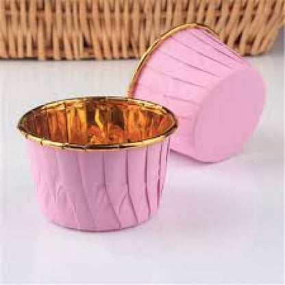 Golden Round Edge Cupcake Liner 50pcs