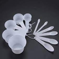 11pcs White Measuring Cups & Spoons Set