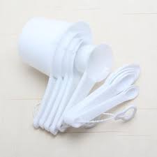 11pcs White Measuring Cups & Spoons Set