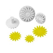 VEINED SUNFLOWER PLUNGER CUTTER SET 3PCS