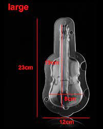 Acrylic Chocolate Mold Guitar