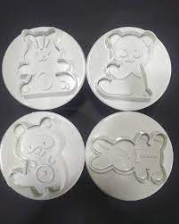 Bear Theme Plunger Cutter 4 Pcs Set