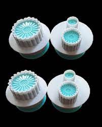 BLUE SUNFLOWER PLUNGER FONDANT CUTTER