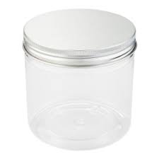 Black Lid Plastic PET JAR