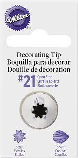 WILTON OPEN STAR TIP #21 CRD