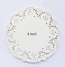 Grade Doilies Paper Round White 250pcs