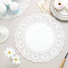 Grade Doilies Paper Round White 250pcs