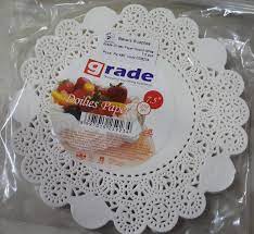 Grade Doilies Paper Round White 250pcs