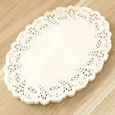 Grade Doilies Paper Oval White