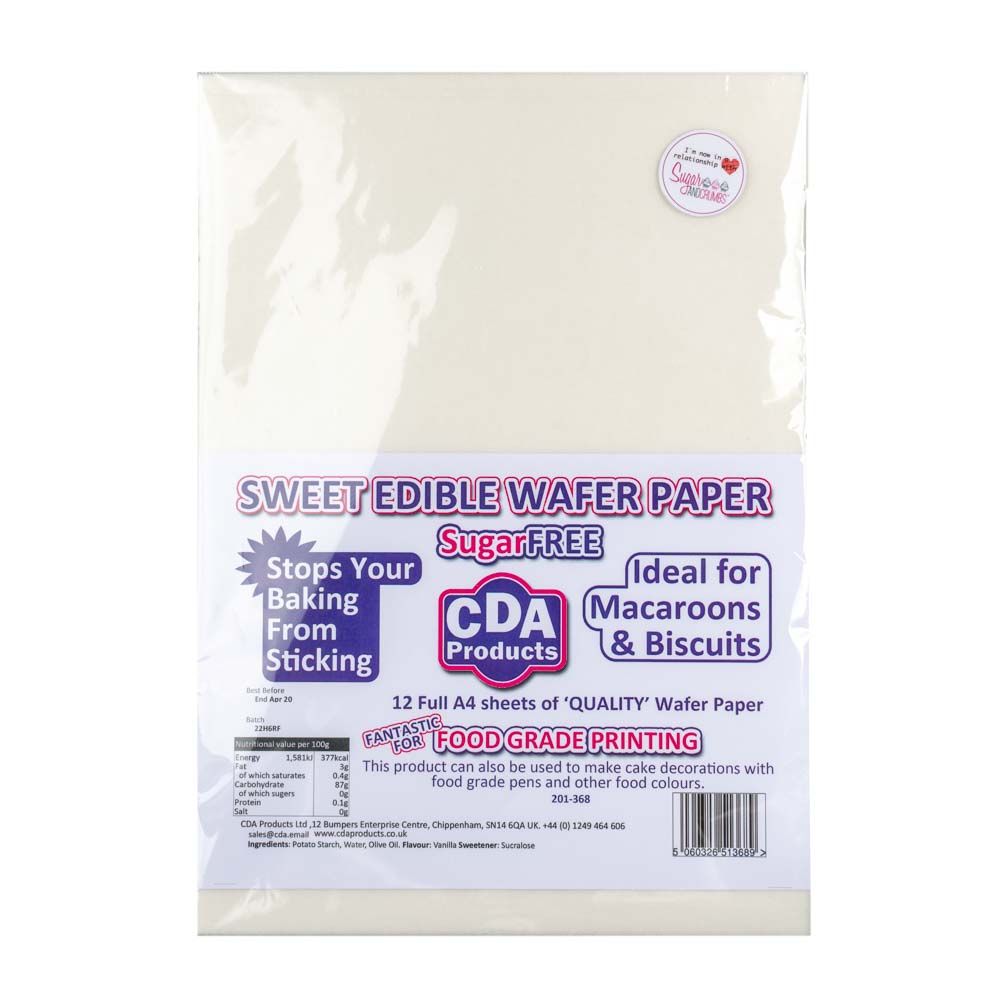 CDA Wafer Paper 100pcs Pack