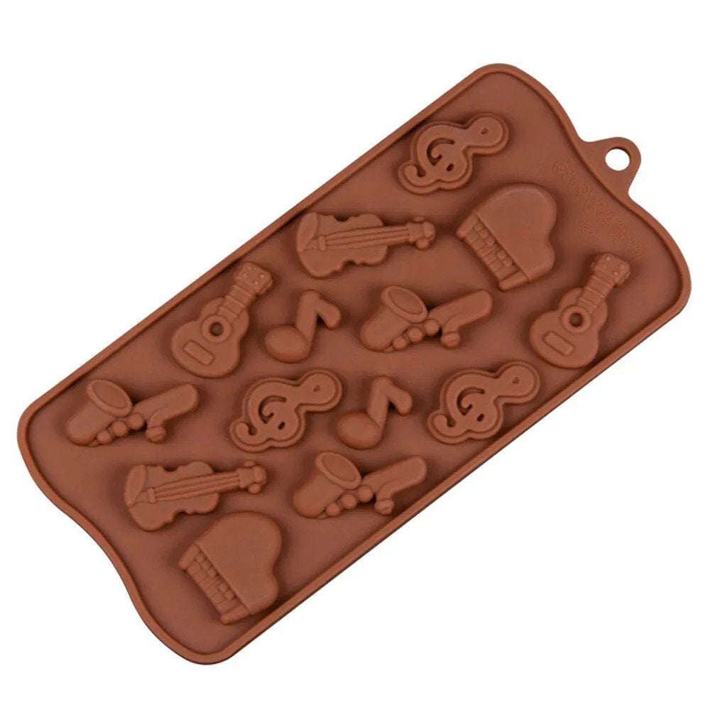 MUSICAL INSTRUMENT SILICONE CHOCOLATE MOLD