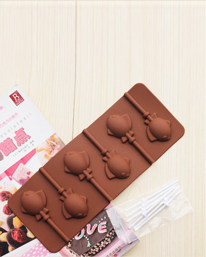 Silicon Chocolate Lolly Pop Mold