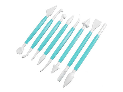 Fondant Tool Set 8 Pcs Single Color