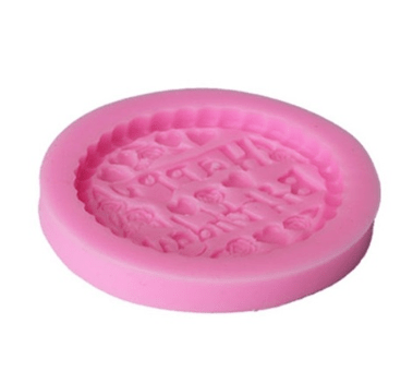 Silicon Mini Happy Birthday Floral Fondant Mold