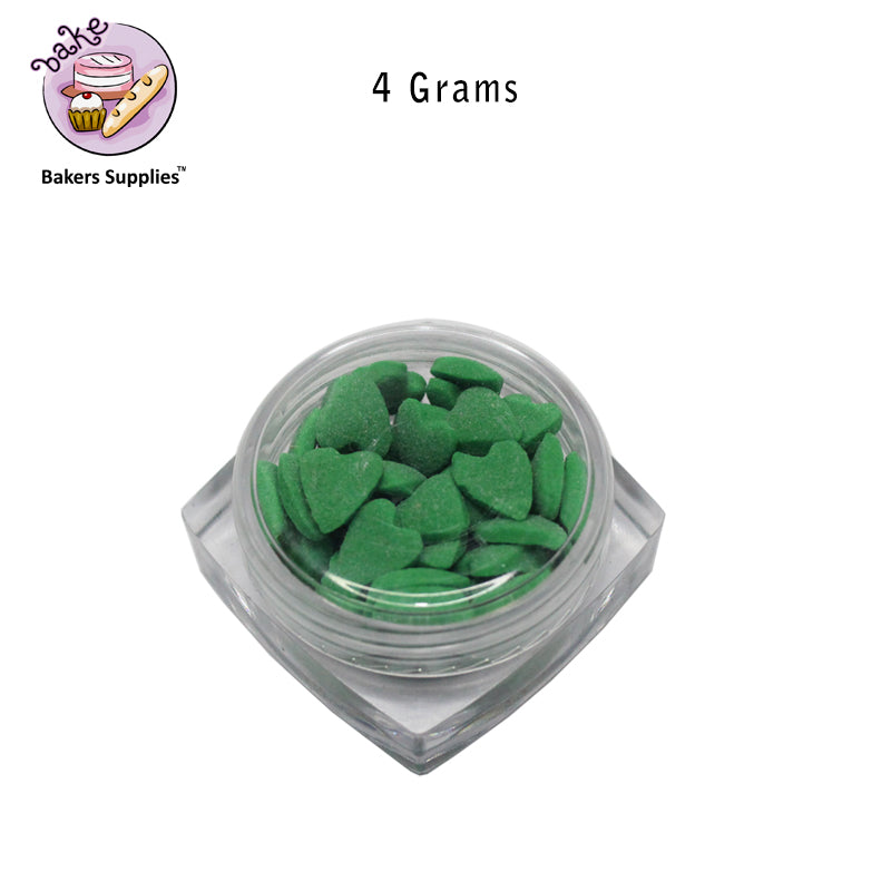 7mm Green Hearts Sprinkle Confetti
