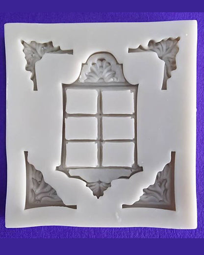 Silicon Royal Window Fondant Mold Size 6.5x6cm