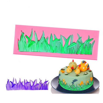 3D GRASS SILICON FONDANT MOLD