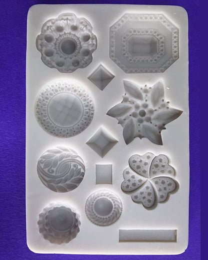 Silicon Royal Gems Fondant Mold