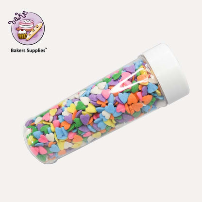 7mm Multi Heart Confetti Sprinkles