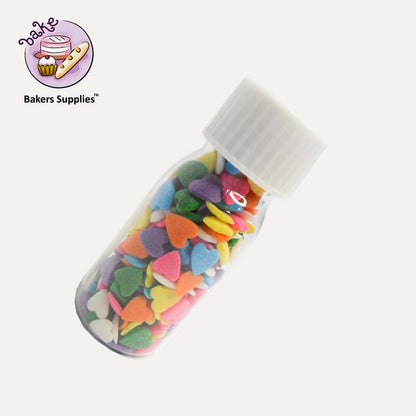 7mm Multi Heart Confetti Sprinkles