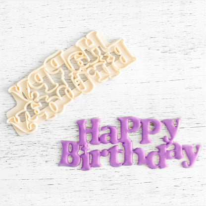 Happy Birthday Fondant Cutter