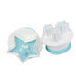 2PCS STAR SHAPE PLUNGER CUTTER SET