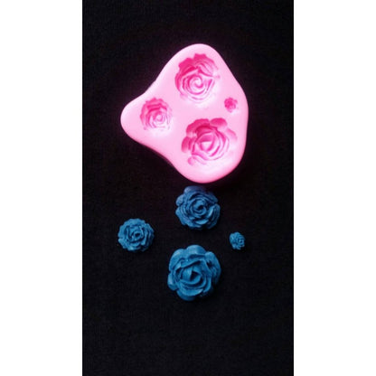 SMALL ROSE MOLD 4 CAVITY